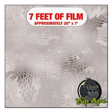 Hydrographic film Clear Light Grey Hex Wasp hydro dipping 7' x 20" hydro dip