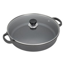 Frying Pan Pre-Seasoned Cast Iron Skillet Griddle Fry BBQ Cooking Flat-Bottomed