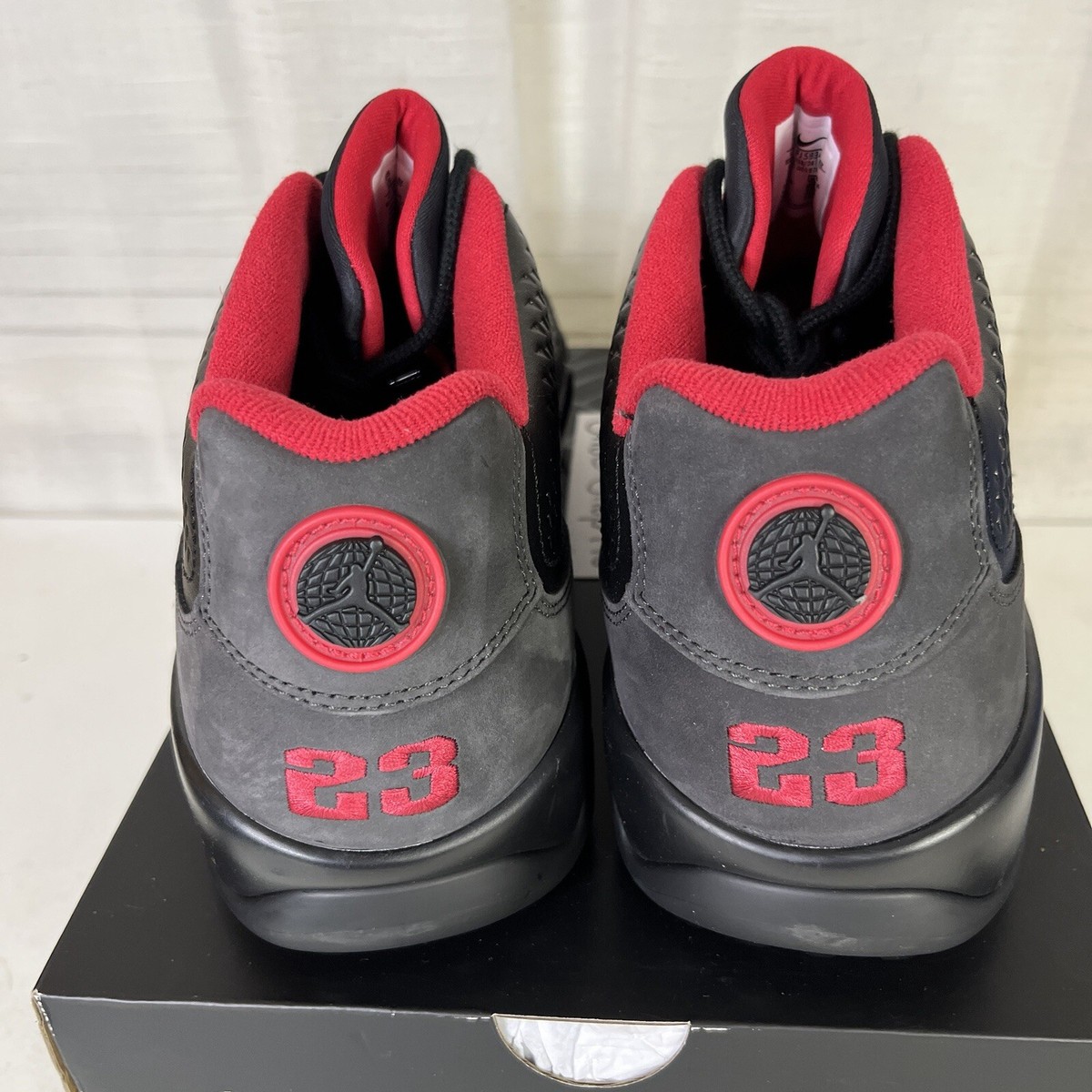 Nike Air Jordan 9 Low Golf 'Charcoal' Black True Red FJ5934-002