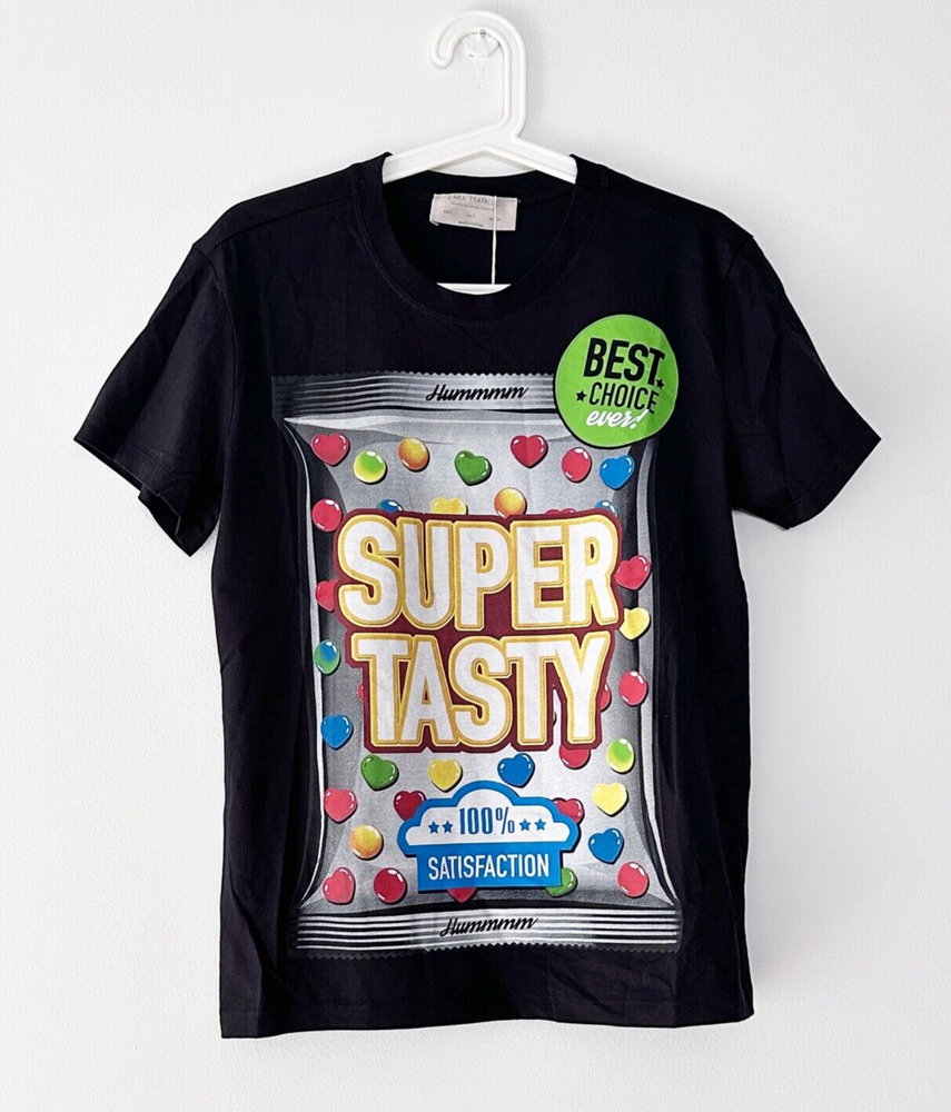 ZARA Super Tasty Colorful Candy Hearts Graphic Tee  