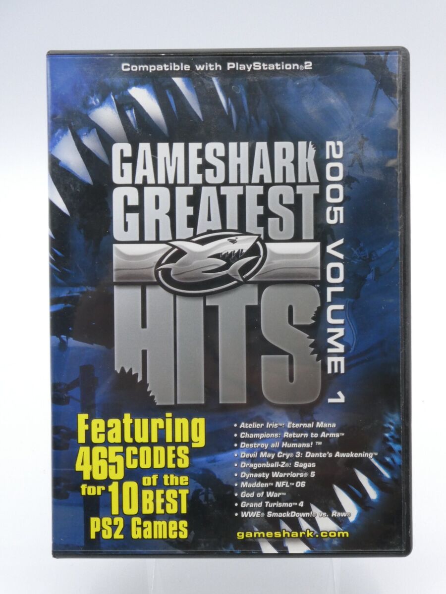 GameShark PS2 Greatest Hits: 465 Codes for 10 PS2 Games (2005, Volume 1)