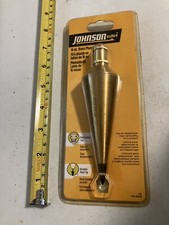 VINTAGE Johnson 16OZ BRASS PLUMB BOB In Package
