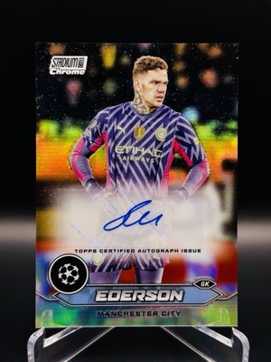 2023-24 Topps Stadium Club Chrome UEFA - Ederson - Chrome Refractor Auto #CA-ED