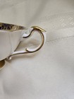 Paragon Cup Saucer Co Alt White Sections Gold GiltFruit Pattern England — photo 9