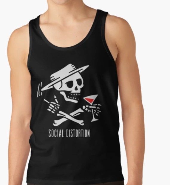 Black Social Distortion Tank Top - Hot Fan Favorite Band Shirt