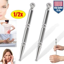 2x Stainless Steel Acupuncture Pen Trigger Point Massage Tool Relief Pain Tools