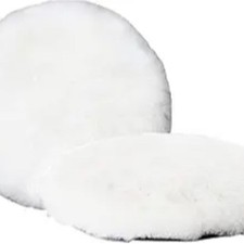 Wool Polishing Pad 6 Inches Soft Sheepskin Buffing Pads with Hook 6"