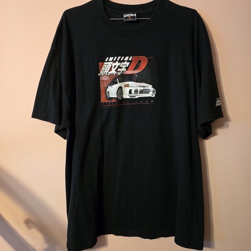 Vintage Initial D T-Shirt Anime Street Racing Sz 2XL ODM Rare Size | eBay