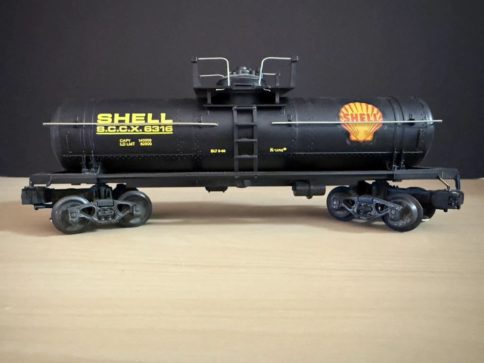 O GAUGE - K-LINE K-6316 SHELL CLASSIC SINGLE DOME TANK CAR With Box B1 - Image 4 of 4