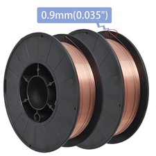 2 Pack 0.035" 0.9mm ER70S-6 Mild Steel MIG Welding Wire 10-lbs Roll New