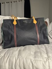 Large  Auth Tory Burch Perry Nylon Tote Bag Black