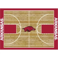 5x8 Milliken Arkansas Razorbacks NCAA Home Court Area Rug - Approx 5'4"x7'8"