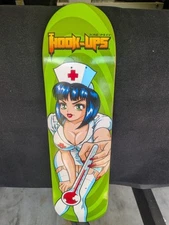 HOOK-UPS "NURSE BRANDI" SKATEBOARD DECK RARE