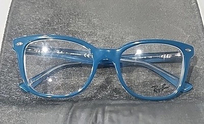 Ray Ban RB5285 5763 Glossy Blue Oval Eyeglasses Frame 53-19 145 New