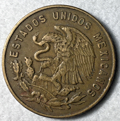 1963 M 5 centavos Mexicanos monete mondiali da collezione moneta d'epoca spedizione gratuita! - Foto 2 di 2