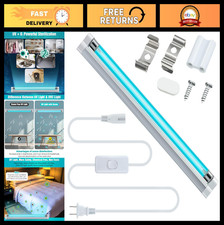 8W UV Ozone Germicidal Lamp, 110V UVC Light with ON/OFF Switch for Closet  Shoe