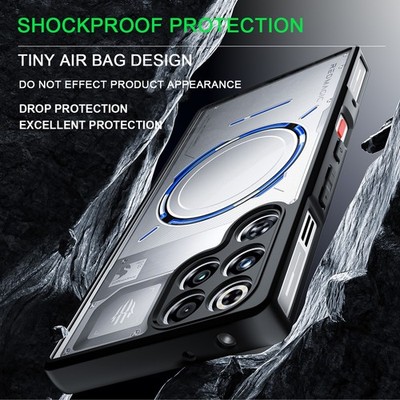 IMAK For ZTE nubia Red Magic 11 Pro+, Phone Case Soft Frame PC Plate Clear Cover