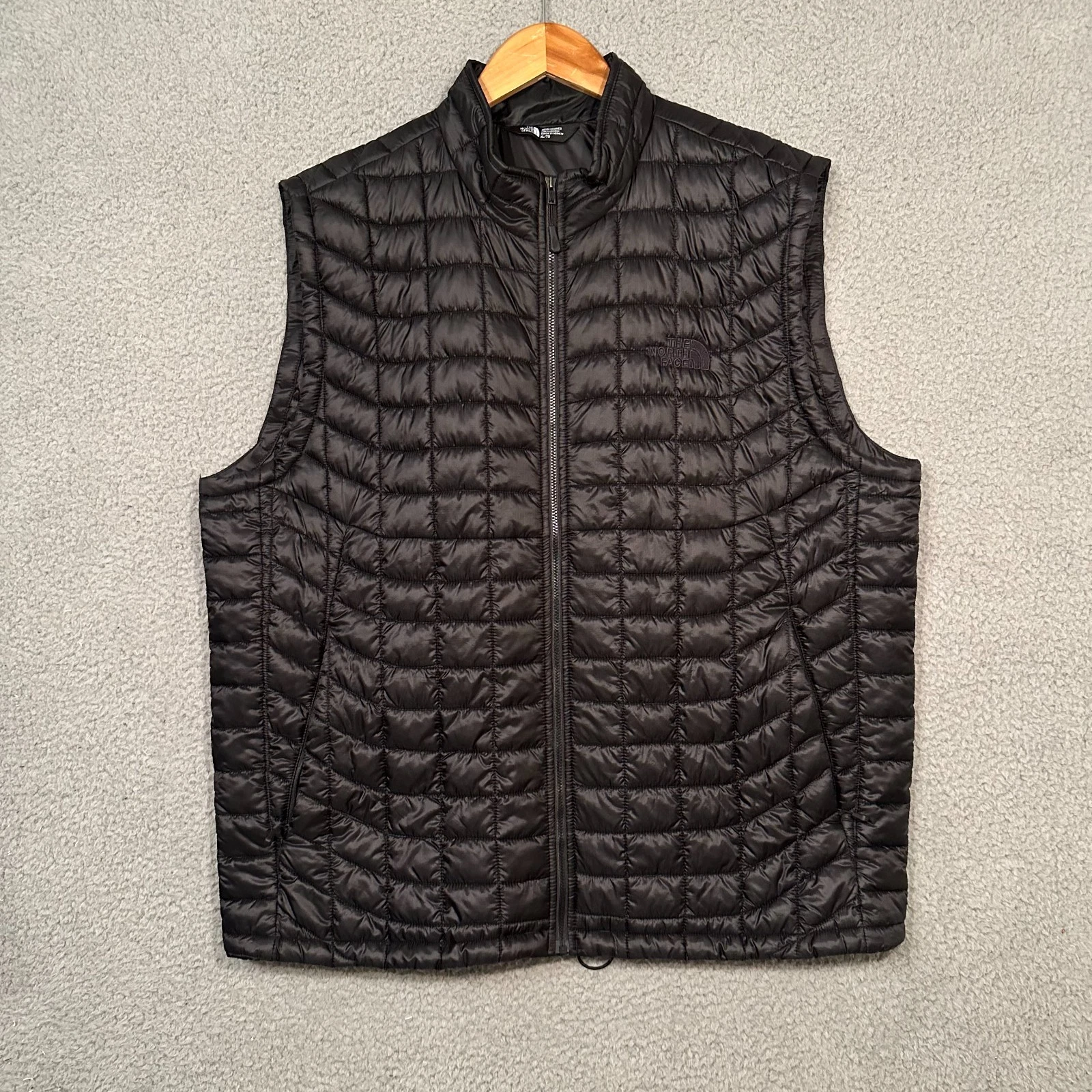 The North Face Thermoball Vest Men's XL Extra Large Black Quilted Insulated