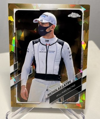 2021 Topps Chrome Formula 1 Nicholas Latifi Gold Sapphire/50