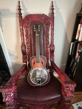 1930s Radiotone Square Neck Resonator Guitar Pre-War Hawaiian Regal Original