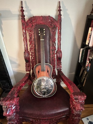 1930s Radiotone Square Neck Resonator Guitar Pre-War Hawaiian Regal Original