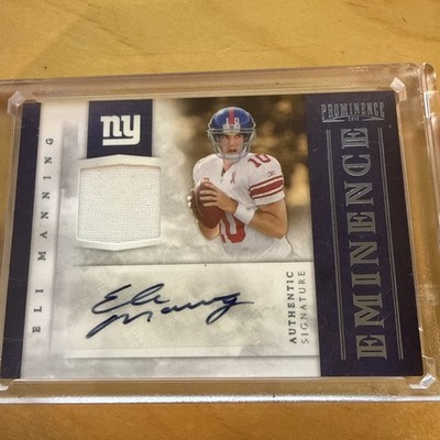 ELI MANNING 2012 PROMINENCE EMINENCE JERSEY AUTO #10/25 JERSEY NUMBER= 1/1