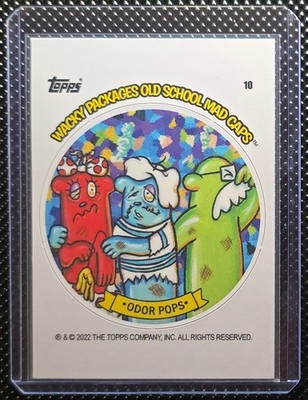 2022 Wacky Packages Old School Mad Caps Odor Pops 10