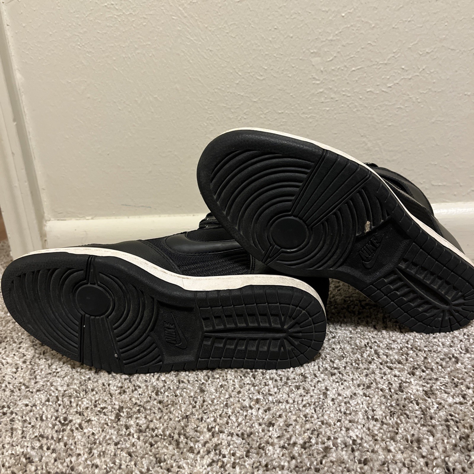 Women Size 7 - Nike Dunk Sky Hi Essential Hidden Wedge Heel Sneakers Black Shoes thumbnail 12