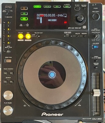 Pioneer CDJ-850-K Professional DJ Multi Player Black Turntable 2012 Tested Clean
