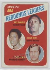 1971-72 Topps League Leaders Mel Daniels Julius Keye Mike Lewis #150 HOF 2v5