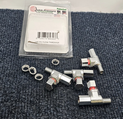 #ad QTY 4 Quick Pressure QP 100 Flow Through Tire Pressure Sensor Caps $51.80
