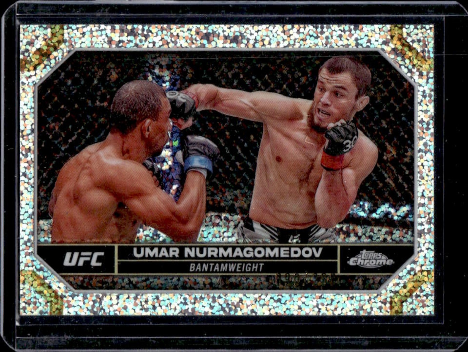 2024 Topps Chrome UFC Umar Nurmagomedov Speckle Refractor #/299