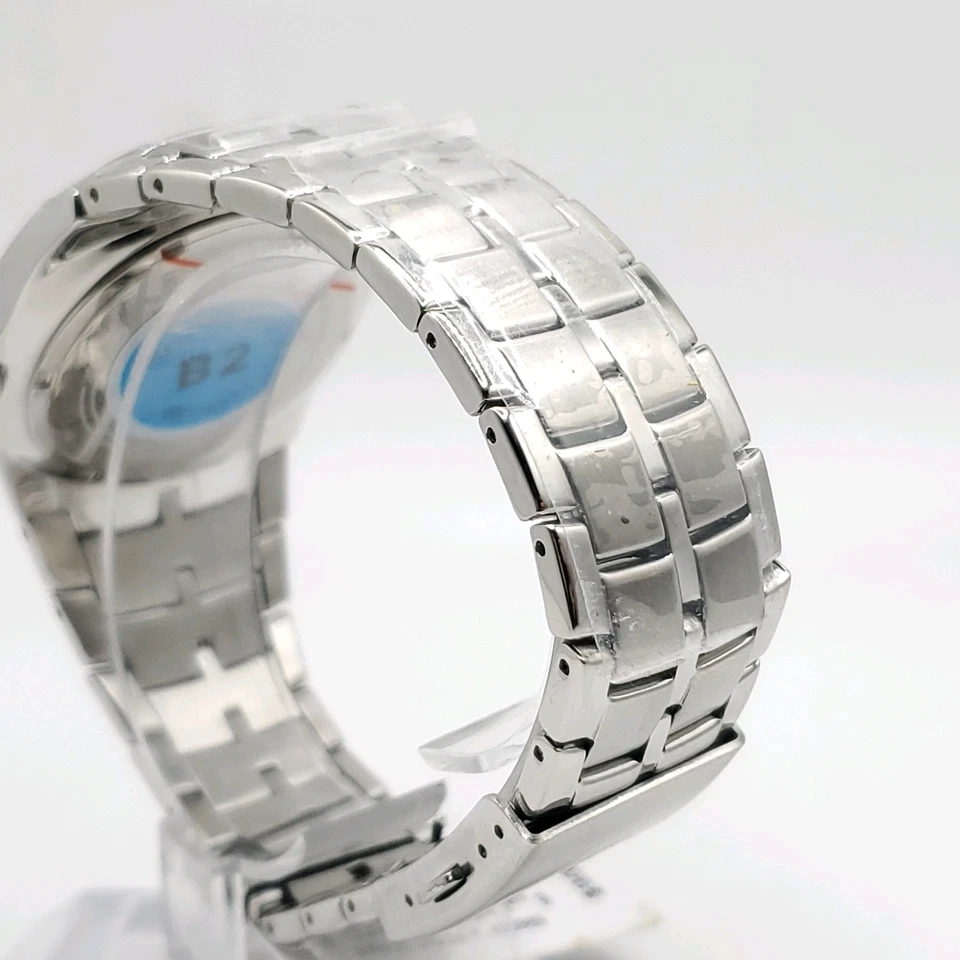 Adidas ADP1686 Reloj Hombre 40mm Tono Plateado Esfera Azul Batería Nueva Con Etiqueta Foto 4 de 4