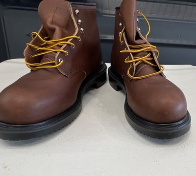 Red Wing Shoes 8243 Brown Leather Work Boots ASTM F2413-11 EH Size 8.5 E