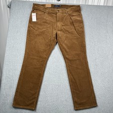Polo Ralph Lauren Pants Mens 40x30 Brown Varick Slim Straight Corduroy Stretch