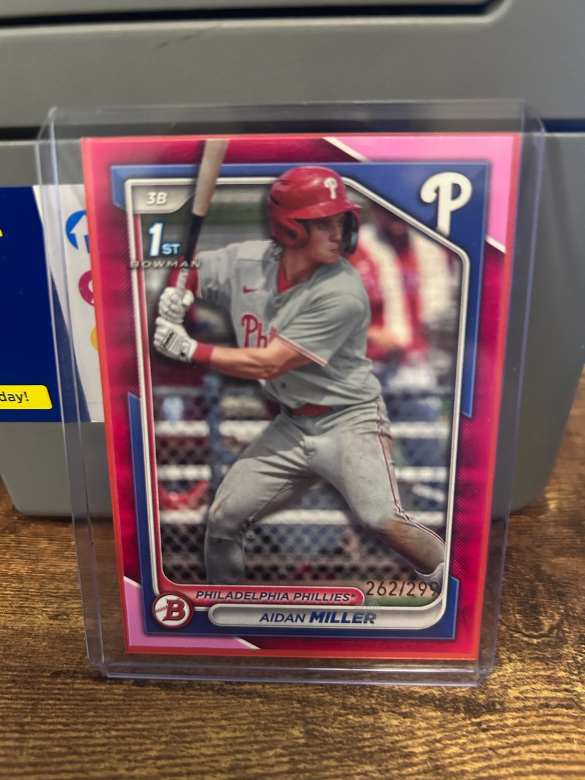 2024 Bowman - Prospects Aidan Miller #BP-27 Fuchsia Border /299 (RC)