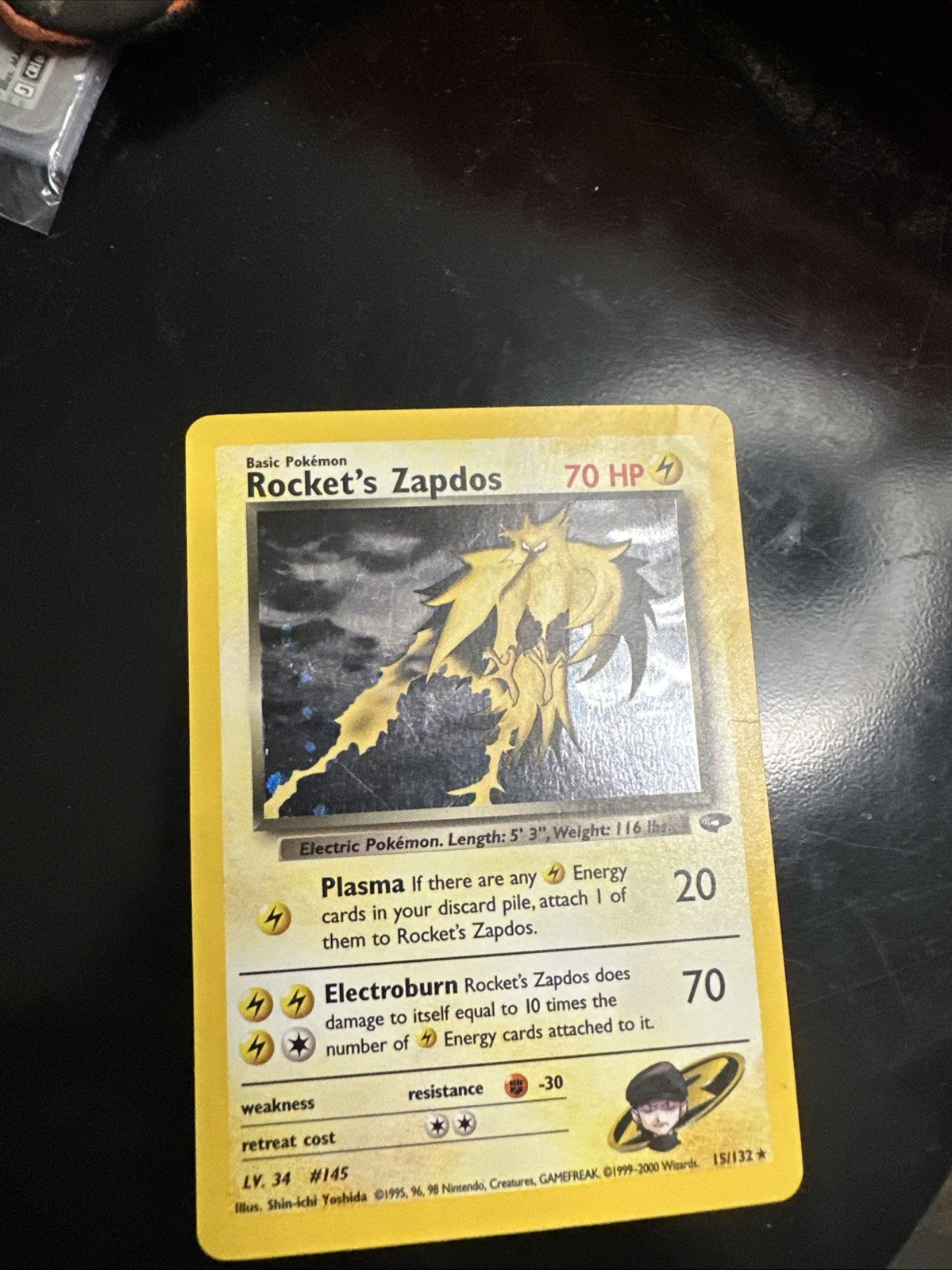 Rocket’s Zappos Unlimited Holo Rare Gym Challenge #15/132 Pokemon Card