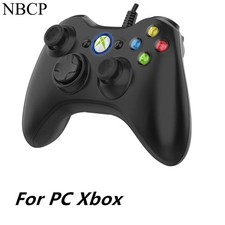 wired Controller Gamepad Kabelgebunden USB Schwarz Für Microsoft Xbox 360 PC