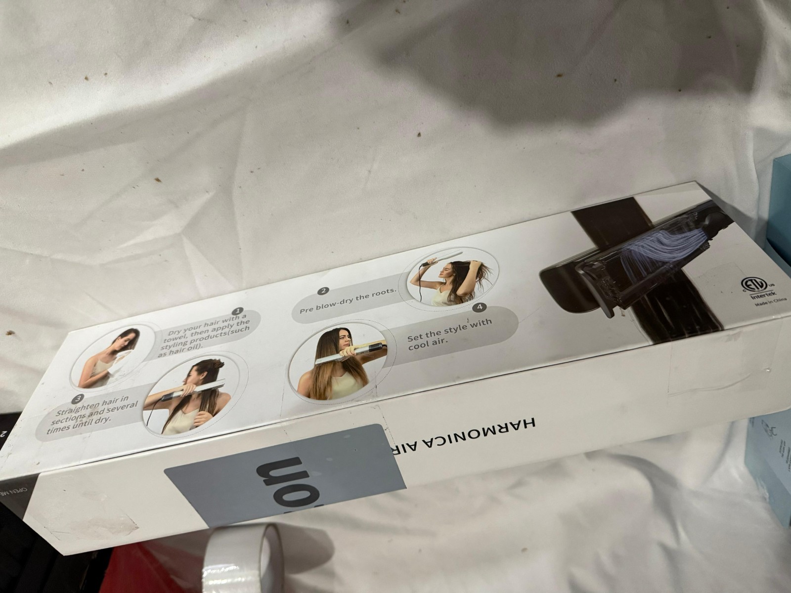 INGLAM Harmonica Champagne Silver Adjustable Heat Settings Air Straightener NEW