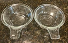 Set Of 2 Vintage PYREX 601-B Clear Glass Grab It Bowl 550 ml Handle no Lids
