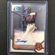 2022 Bowman Chrome Alexander Suarez 1st Bowman Prospect Auto Base No Asr A