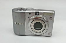 CANON PowerShot A1100 HD PC1354 14mp 5x Optical Zoom Silver Digital Cam /Fair