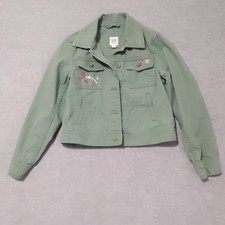 GAP KIDS Jacket Green Lightweight Size Medium 8 GRL PWR
