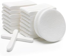 84PCS Compressed Facial Sponges Round Face Cleansing Makeup Exfoliating White