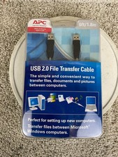 Vintage 2006 APC USB 2.0 File Transfer Cable 6ft/1.8m Model USB2TC-6F-1V