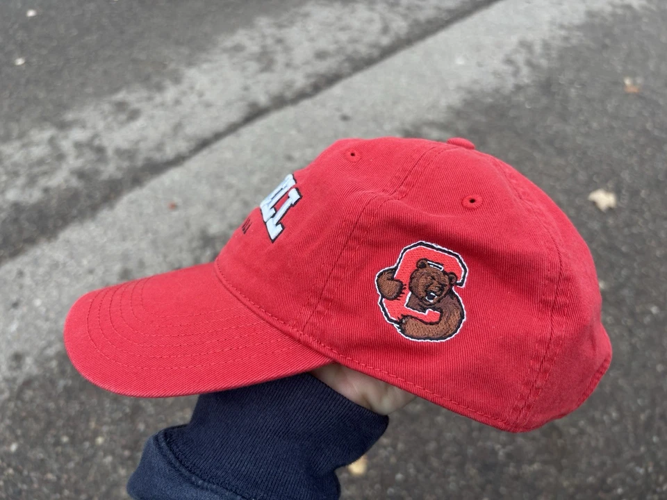 Cornell University Bears Hat Red Strap Back Baseball Cap Adjustable Legacy NCAA - Image 2 of 4