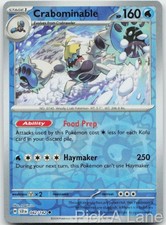 Crabominable 42/142 Uncommon Stellar Crown Pokemon Reverse Holo Near Mint