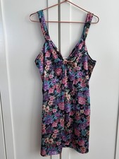 Vintage Cachet Slip Dress Intimates Floral Made in USA Size Large 16-18
