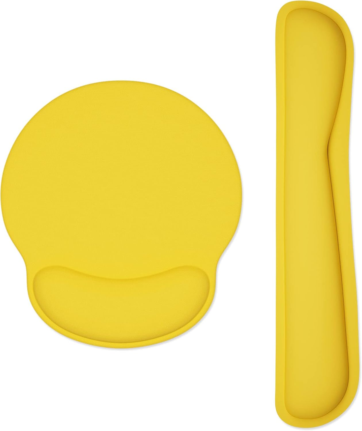 Ergonomic Memory Foam Keyboard Wrist Rest and Mouse Pad Set for Comfort and Support-image