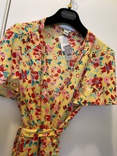 J CREW BEAUTIFUL FLOWER SEXY PLUNGE NECK WRAP STYLE WORK-PARTY DRESS 12 NWT